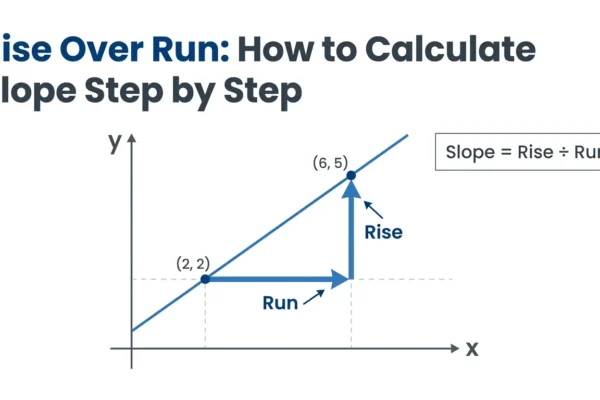 What Is Rise Over Run? How to Calculate Slope Step by Step