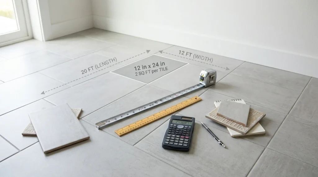 How to calculate how many tiles you need for a floor